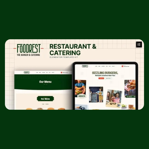 d fdvgtr Foodrest – Restaurant & Catering Elementor Template Kit - Image 1