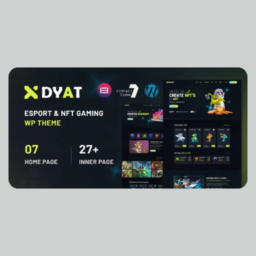 edrfty6hj DYAT – eSports and Gaming NFT WordPress Theme - Image 1