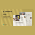 Risy – Content Creator Coach & Mentor Elementor Template Kit