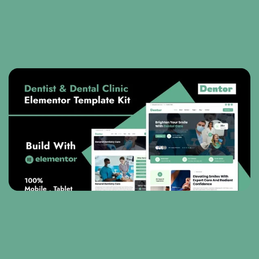 efvrrg Dentor – Dentist & Dental Care Elementor Template Kit - Image 1