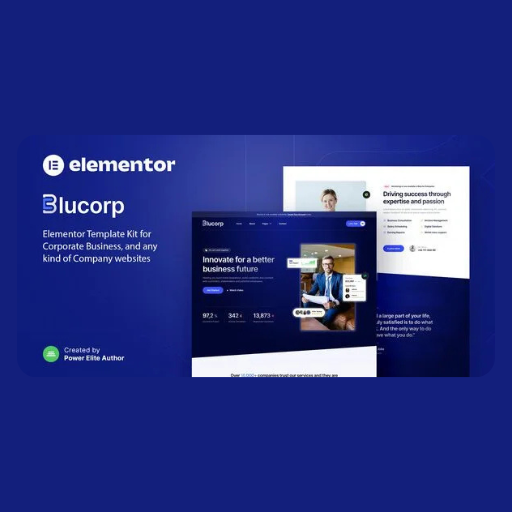 etytuiuo Blucorp – Corporate Business Elementor Template Kit - Image 1
