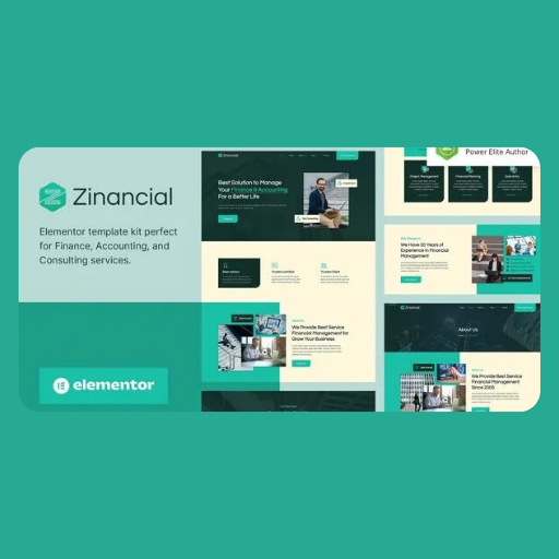 mdksos Zinancial – Finance & Accounting Services Elementor Template Kit - Image 1