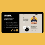 Subhan – Personal Portfolio/CV WordPress Theme