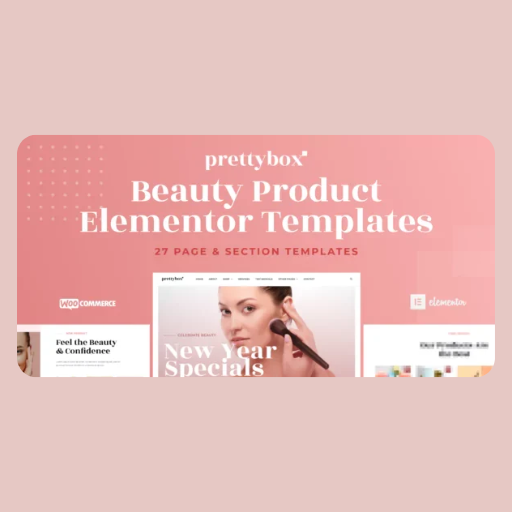 sdefrgtyh Prettybox Cosmetic & Beauty Products Shop Elementor Template Kit - Image 1