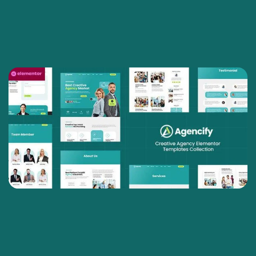 wecvbnuio Agentor – Creative Agency Elementor Pro Template Kit - Image 1