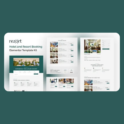 whdjkeu Rezort – Hotel & Resort Booking WP Elementor Template Kit - Image 1
