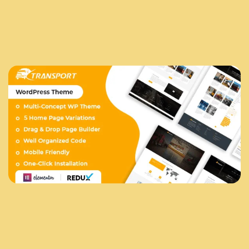 wxdcvtgrr Transport & Logistics WordPress Elementor Theme - Image 1