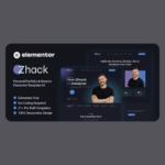 Zhack – Personal Portfolio & Resume Elementor Template Kit