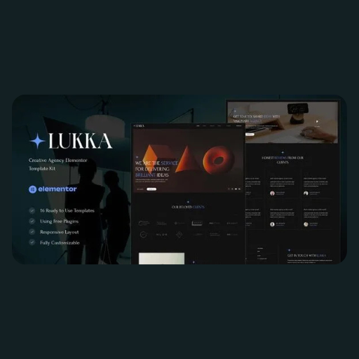 yuhjiko Luka – Creative Agency Elementor Template Kit - Image 1